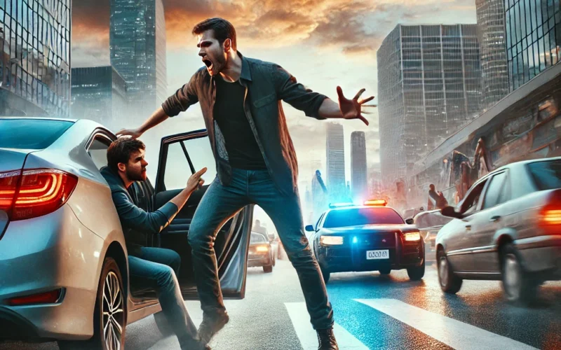 kavga için arabadan inme cezası